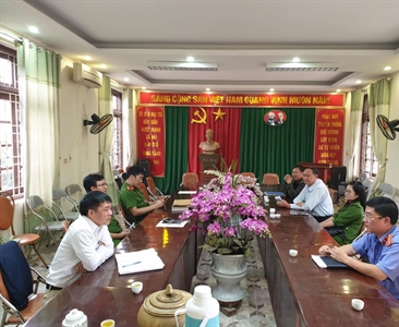 Viện KSND huyện Thường Tín  kiểm sát trực tiếp công tác thi hành án hình sự...